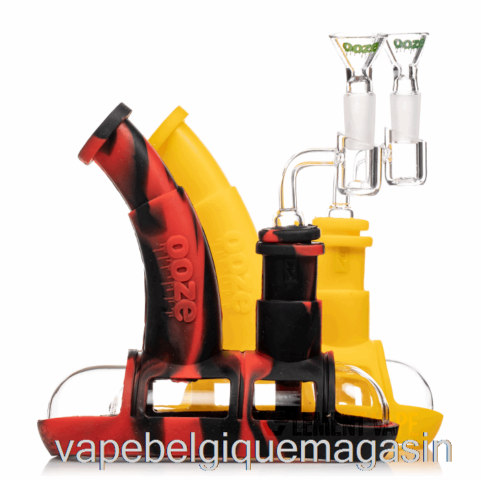 Vape Jetable Ooze Steamboat Pipe à Eau En Silicone Rasta (vert/rouge/jaune)